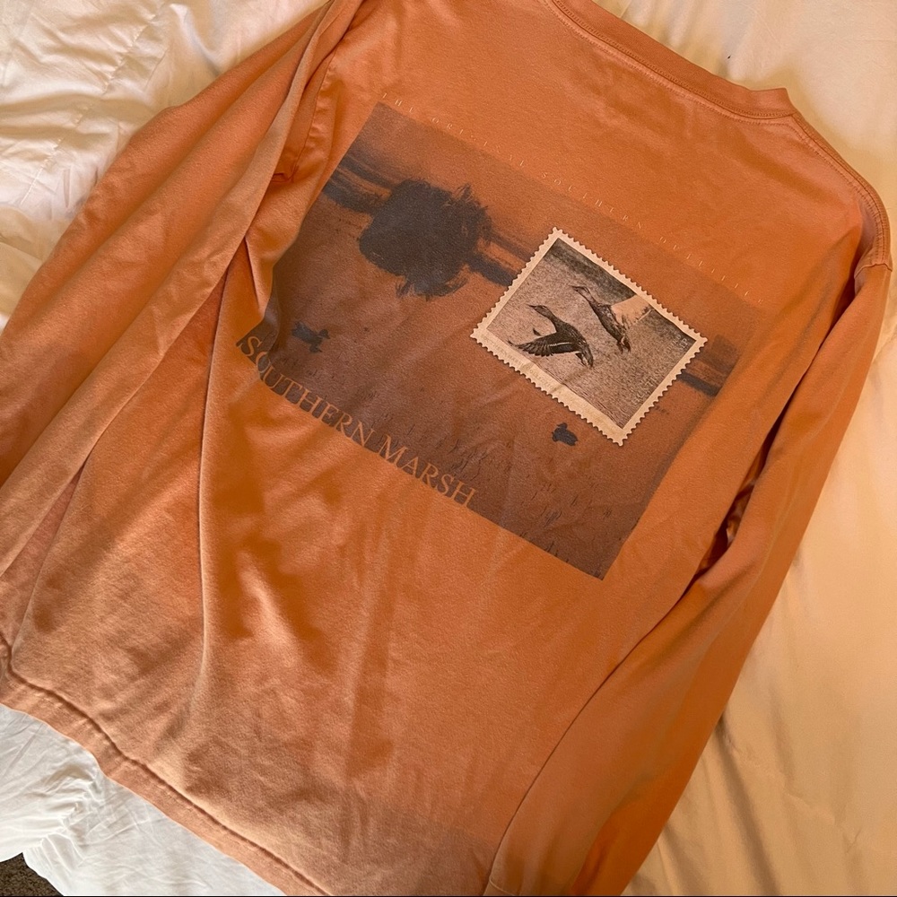 ❌SOLD❌ Men’s Orange Southern Marsh T-Shirt